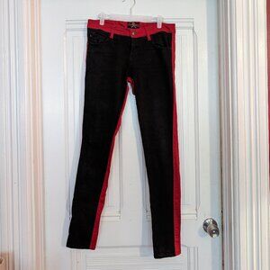 Royal Bones Two Tone Split Color skinny Jeans Size 9